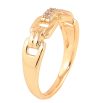 Кольцо Xuping цвет Позолота 18K "Узор с кристаллами" фото №2 Кольцо Xuping цвет Позолота 18K "Узор с кристаллами" фото №2