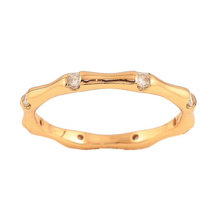 Кольцо Xuping цвет Позолота 18K "Узор с кристаллами" фото №5 Кольцо Xuping цвет Позолота 18K "Узор с кристаллами" фото №5