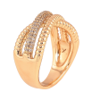 Кольцо Xuping цвет Позолота 18K "Узор с кристаллами" фото №2 Кольцо Xuping цвет Позолота 18K "Узор с кристаллами" фото №2