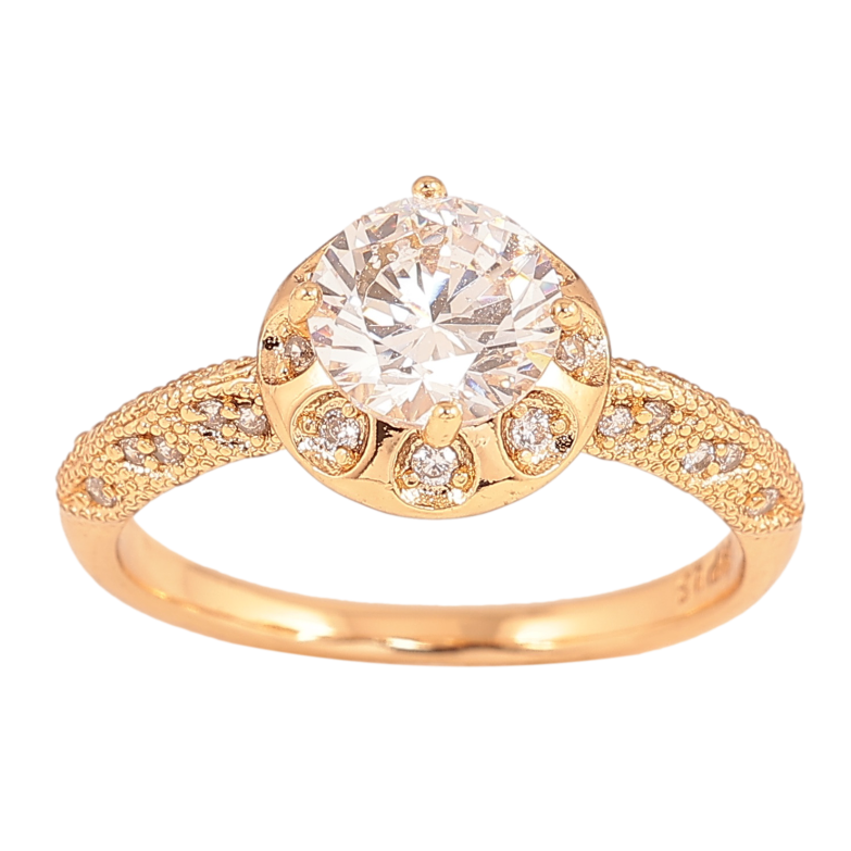 Каблучка Xuping колір Позолота 18K "Інкрустація кристалами" фото №17