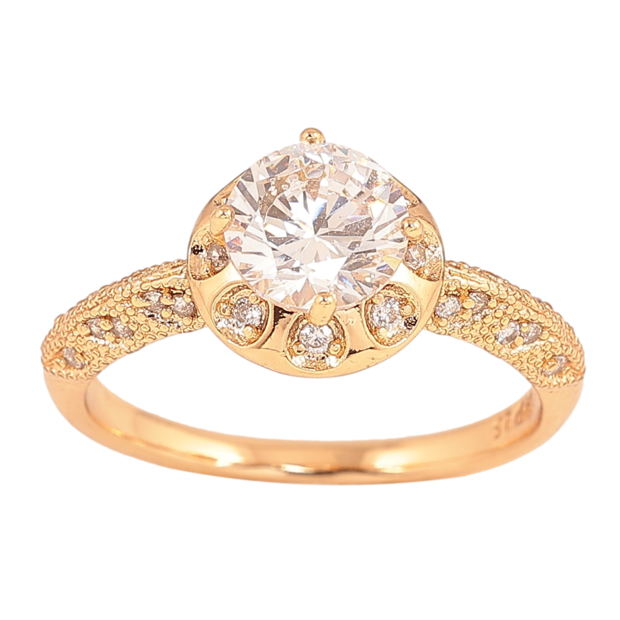 Каблучка Xuping колір Позолота 18K "Інкрустація кристалами" фото №1