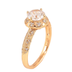 Каблучка Xuping колір Позолота 18K "Інкрустація кристалами" фото №2