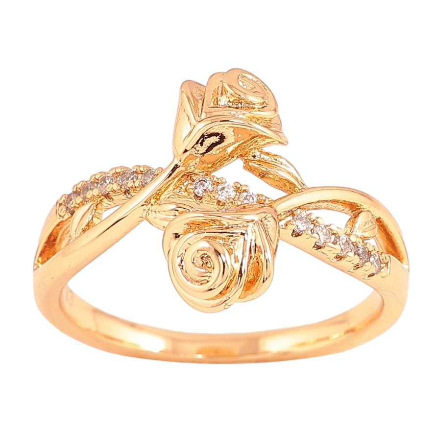 Кольцо Xuping цвет Позолота 18K "Розы" фото №1 Кольцо Xuping цвет Позолота 18K "Розы" фото №1
