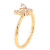 Каблучка Xuping колір Позолота 18K "Кристальний метелик" фото №2 Каблучка Xuping колір Позолота 18K "Кристальний метелик" фото №2