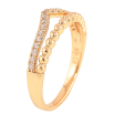 Кольцо Xuping цвет Позолота 18K "Узор с кристаллами" фото №2 Кольцо Xuping цвет Позолота 18K "Узор с кристаллами" фото №2