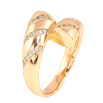 Кольцо Xuping цвет Позолота 18K "Узор с кристаллами" фото №2 Кольцо Xuping цвет Позолота 18K "Узор с кристаллами" фото №2