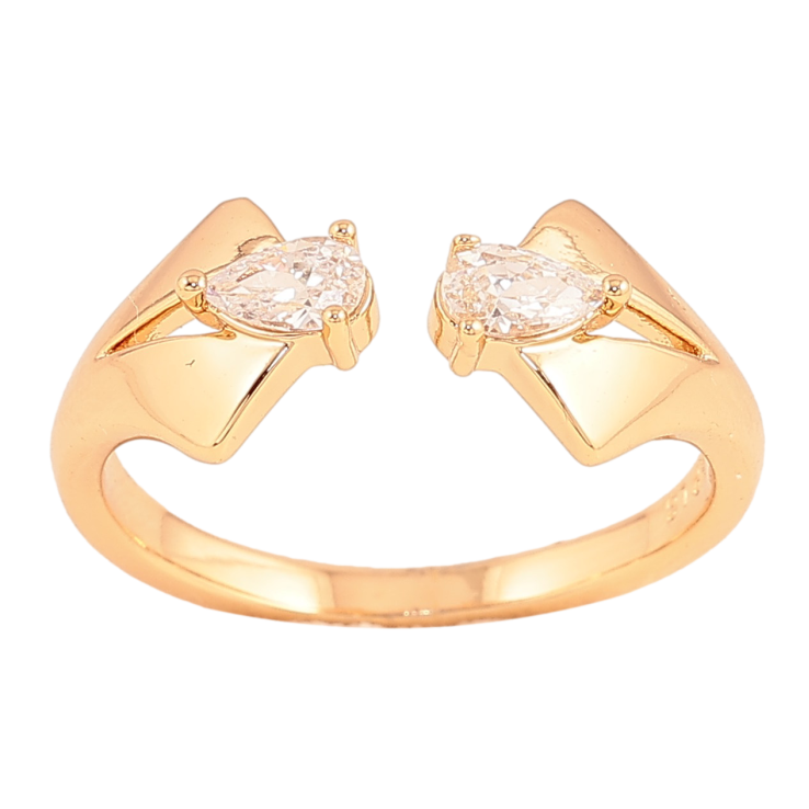 Кольцо Xuping цвет Позолота 18K "Узор с кристаллами" фото №25 Кольцо Xuping цвет Позолота 18K "Узор с кристаллами" фото №25