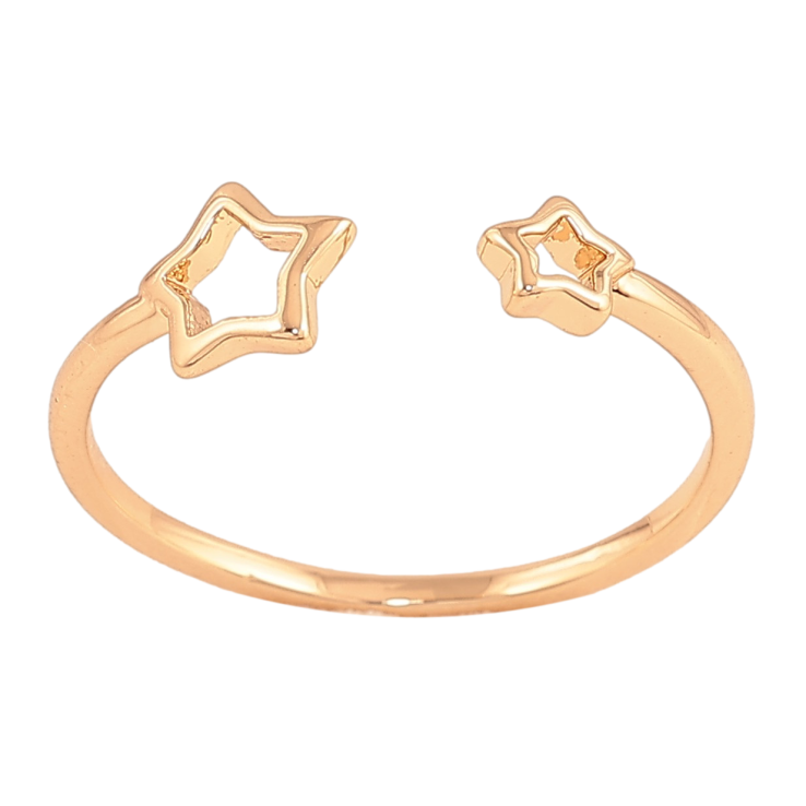 Кольцо Xuping цвет Позолота 18K "Две звезды" фото №22