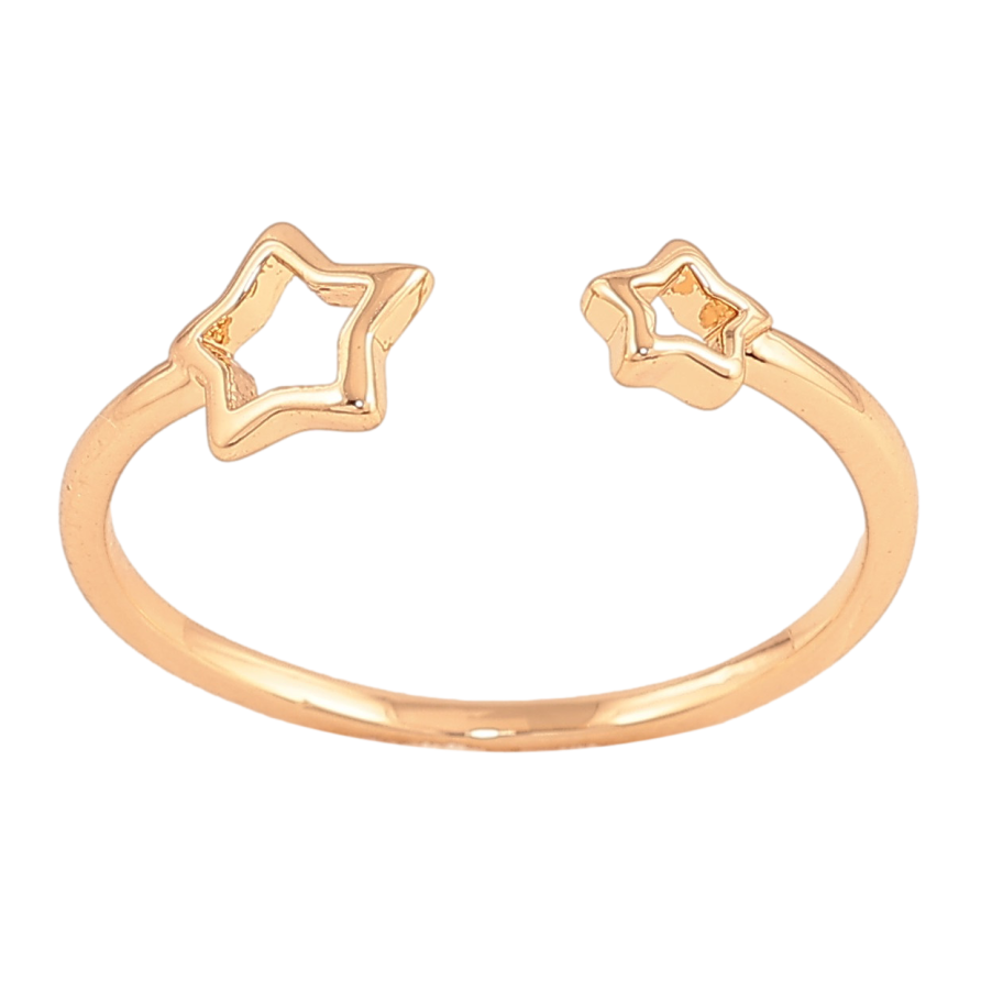Кольцо Xuping цвет Позолота 18K "Две звезды" фото №1 Кольцо Xuping цвет Позолота 18K "Две звезды" фото №1