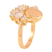 Кольцо Xuping цвет Позолота 18K "Узор с напылением и кристаллами" фото №2 Кольцо Xuping цвет Позолота 18K "Узор с напылением и кристаллами" фото №2