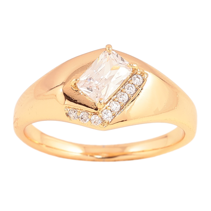 Кольцо Xuping цвет Позолота 18K "Узор с кристаллами" фото №14 Кольцо Xuping цвет Позолота 18K "Узор с кристаллами" фото №14