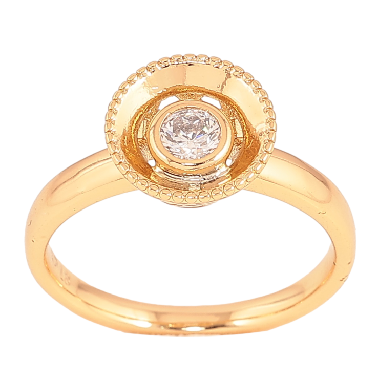 Кольцо Xuping цвет Позолота 18K "Узор с кристаллом" фото №24 Кольцо Xuping цвет Позолота 18K "Узор с кристаллом" фото №24