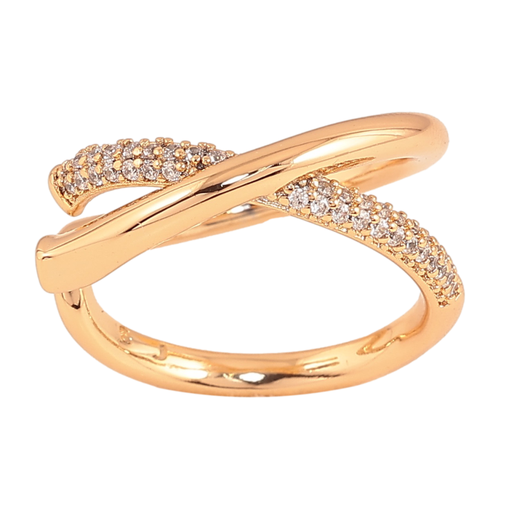 Каблучка Xuping колір Позолота 18K "Візерунок з кристалами" фото №18 Каблучка Xuping колір Позолота 18K "Візерунок з кристалами" фото №18
