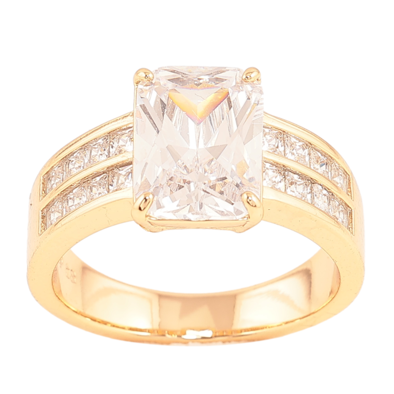 Каблучка Xuping колір Позолота 18K "Візерунок з інкрустацією кристалами" фото №18 Каблучка Xuping колір Позолота 18K "Візерунок з інкрустацією кристалами" фото №18