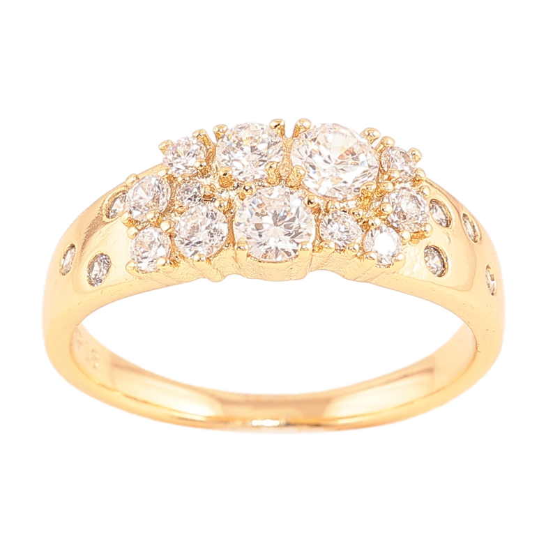 Каблучка Xuping колір Позолота 18K "Візерунок з інкрустацією кристалами" фото №15 Каблучка Xuping колір Позолота 18K "Візерунок з інкрустацією кристалами" фото №15