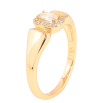 Кольцо Xuping цвет Позолота 18K "Узор с кристаллами" фото №2 Кольцо Xuping цвет Позолота 18K "Узор с кристаллами" фото №2