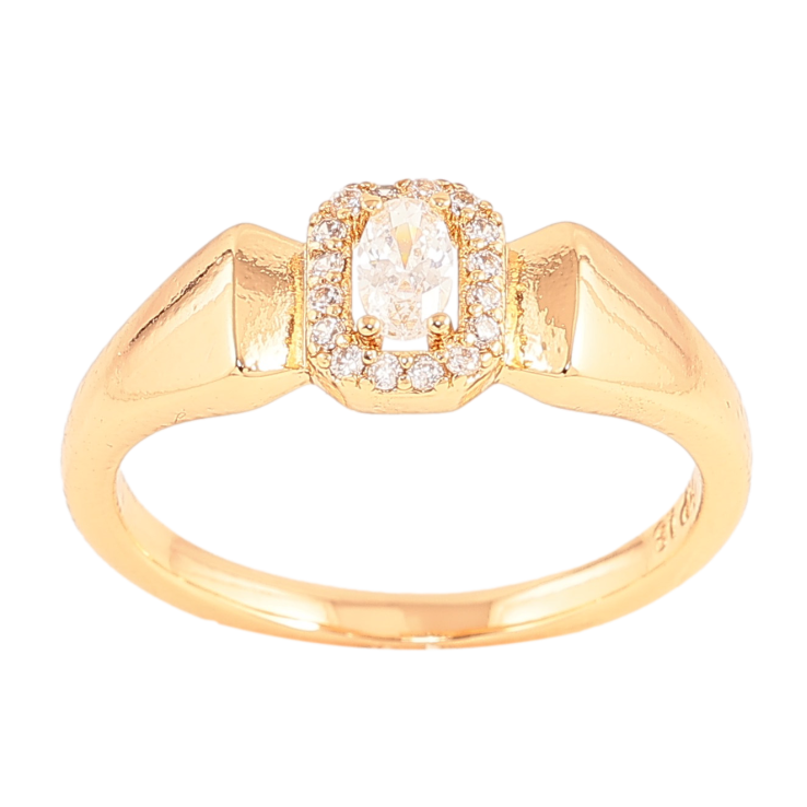 Каблучка Xuping колір Позолота 18K "Візерунок з кристалами" фото №19 Каблучка Xuping колір Позолота 18K "Візерунок з кристалами" фото №19