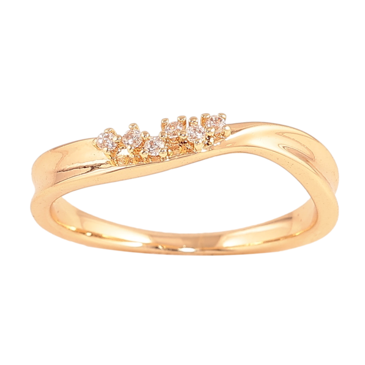 Кольцо Xuping цвет Позолота 18K "Узор с кристаллами"  фото №18