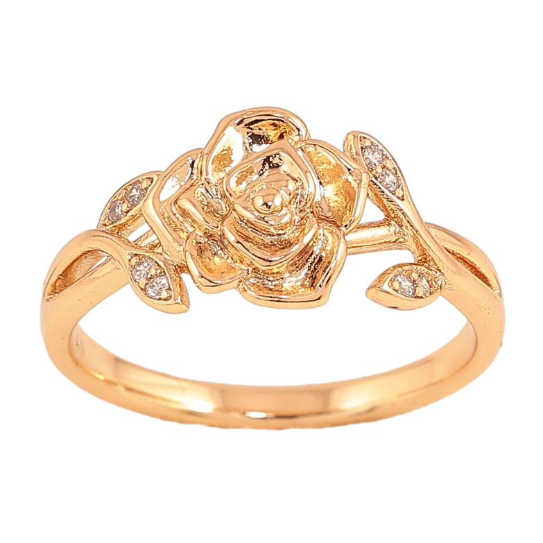 Каблучка Xuping колір Позолота 18K "Троянда" фото №9 Каблучка Xuping колір Позолота 18K "Троянда" фото №9