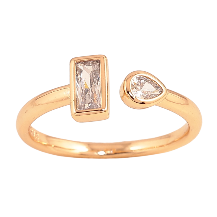 Кольцо Xuping цвет Позолота 18K "Узор с кристаллами" фото №21 Кольцо Xuping цвет Позолота 18K "Узор с кристаллами" фото №21