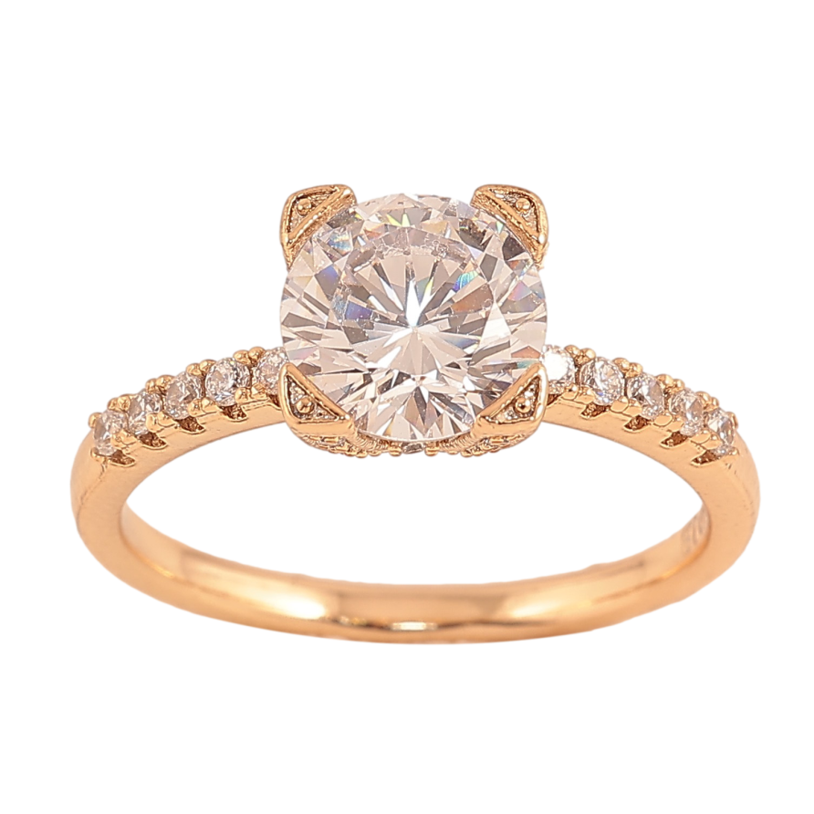 Кольцо Xuping цвет Позолота 18K "Кристальный блеск" фото №1 Кольцо Xuping цвет Позолота 18K "Кристальный блеск" фото №1