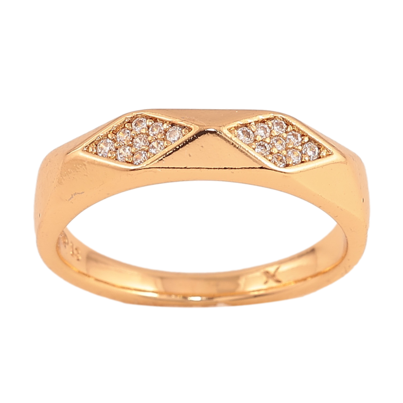 Кольцо Xuping цвет Позолота 18K "Узор с кристаллами" фото №1