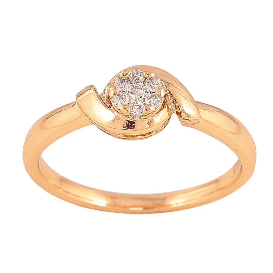 Кольцо Xuping цвет Позолота 18K "Узор с кристаллом" фото №1