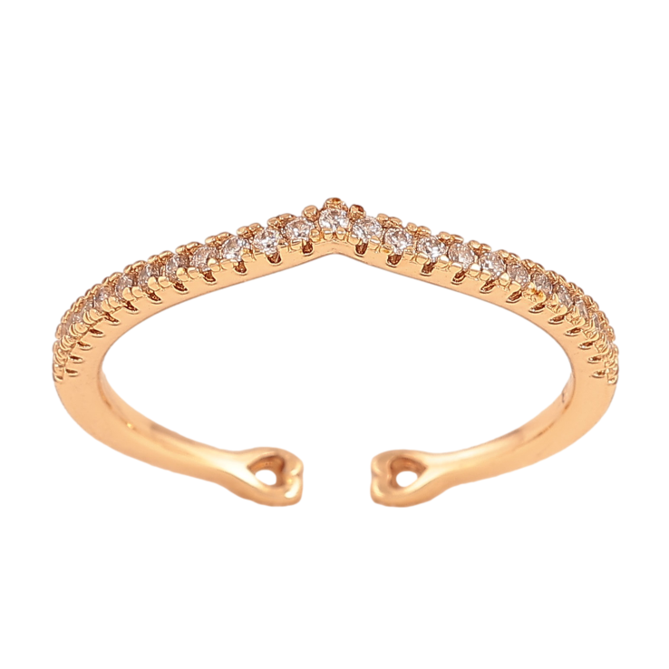 Кольцо Xuping цвет Позолота 18K "Дорожка кристаллов" фото №6 Кольцо Xuping цвет Позолота 18K "Дорожка кристаллов" фото №6