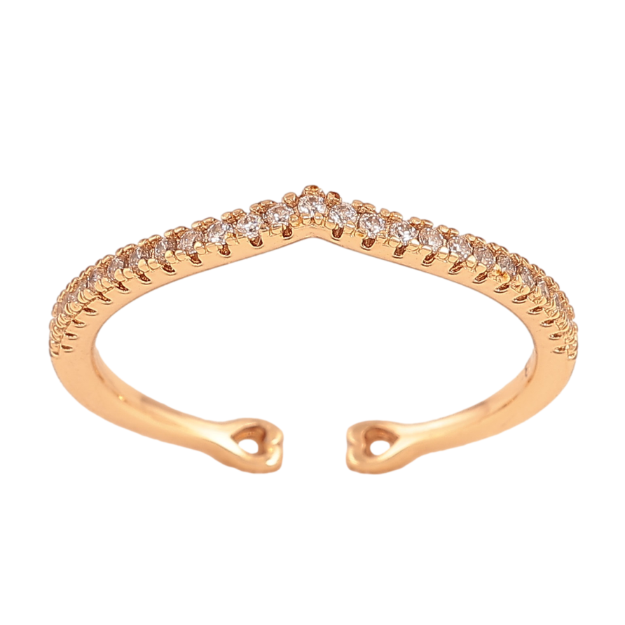 Кольцо Xuping цвет Позолота 18K "Дорожка кристаллов" фото №1 Кольцо Xuping цвет Позолота 18K "Дорожка кристаллов" фото №1