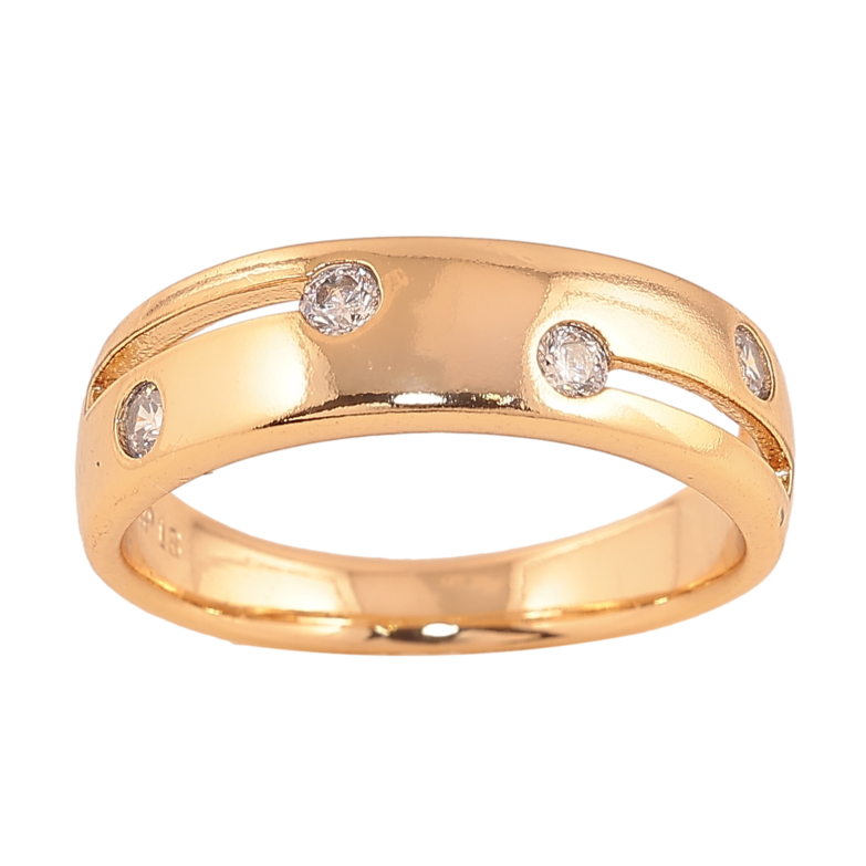 Каблучка Xuping колір Позолота 18K "Візерунок з кристалами"  фото №23