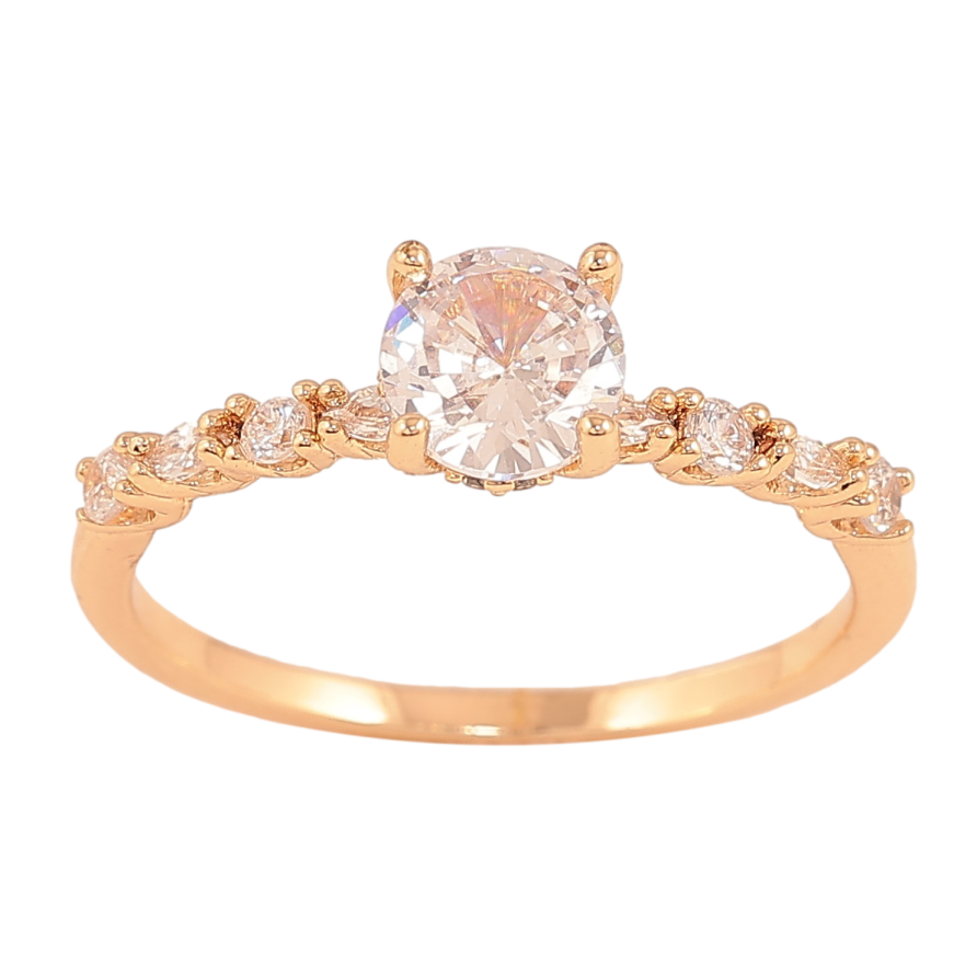 Кольцо Xuping цвет Позолота 18K "Узор с кристаллами" фото №1 Кольцо Xuping цвет Позолота 18K "Узор с кристаллами" фото №1