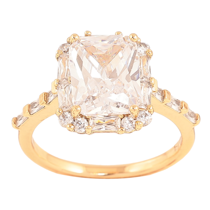 Кольцо Xuping цвет Позолота 18K "Узор с кристаллами" фото №14 Кольцо Xuping цвет Позолота 18K "Узор с кристаллами" фото №14