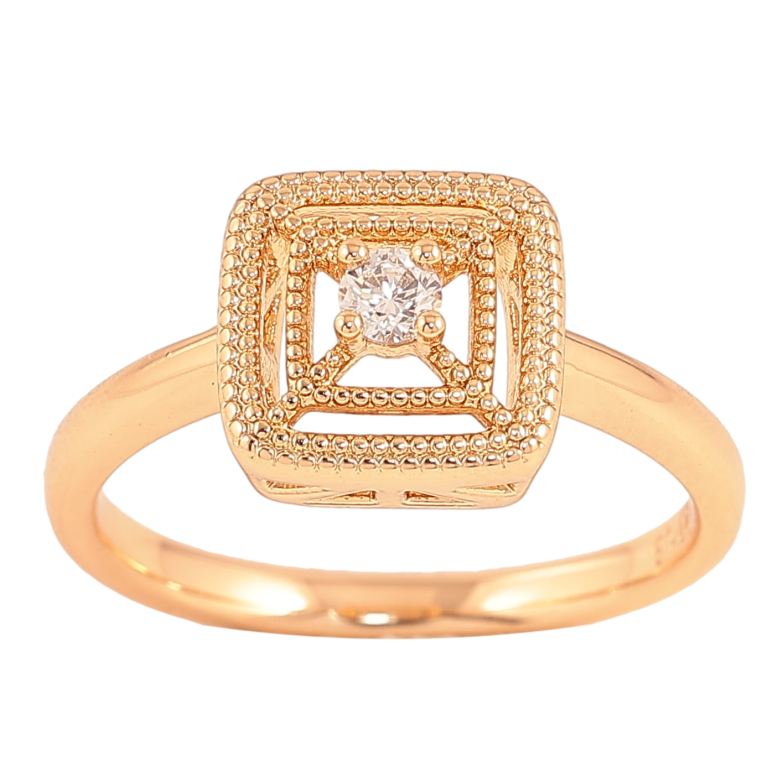 Каблучка Xuping колір Позолота 18K "Візерунок з кристалами" фото №2 Каблучка Xuping колір Позолота 18K "Візерунок з кристалами" фото №2