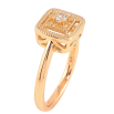 Кольцо Xuping цвет Позолота 18K "Узор с кристаллами" фото №2 Кольцо Xuping цвет Позолота 18K "Узор с кристаллами" фото №2