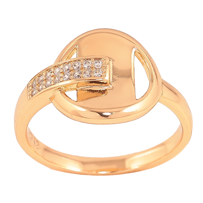 Каблучка Xuping колір Позолота 18K "Візерунок з кристалами" фото №19