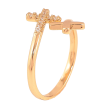 Кольцо Xuping цвет Позолота 18K "Крестики" фото №2 Кольцо Xuping цвет Позолота 18K "Крестики" фото №2