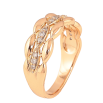 Кольцо Xuping цвет Позолота 18K "Узор с кристаллами" фото №2 Кольцо Xuping цвет Позолота 18K "Узор с кристаллами" фото №2