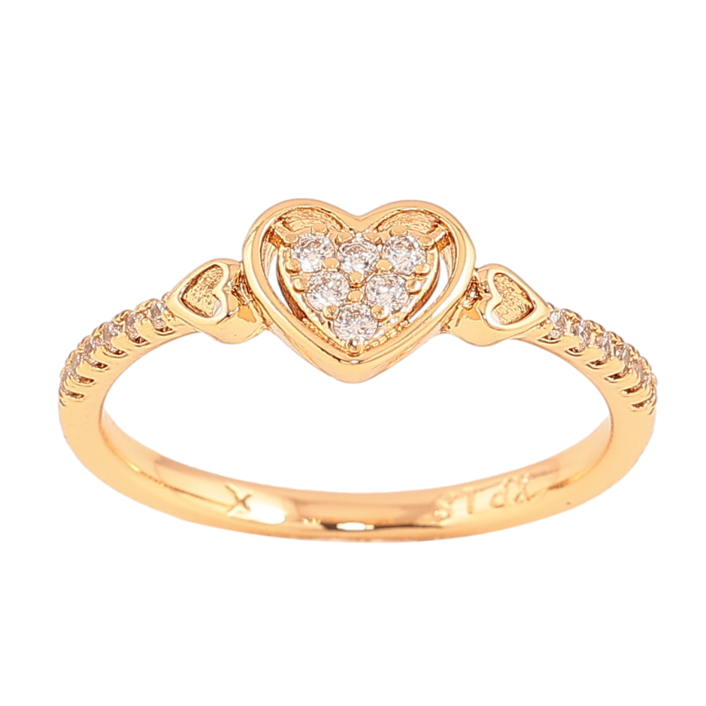 Каблучка Xuping колір Позолота 18K "Серце з кристалами" фото №19 Каблучка Xuping колір Позолота 18K "Серце з кристалами" фото №19