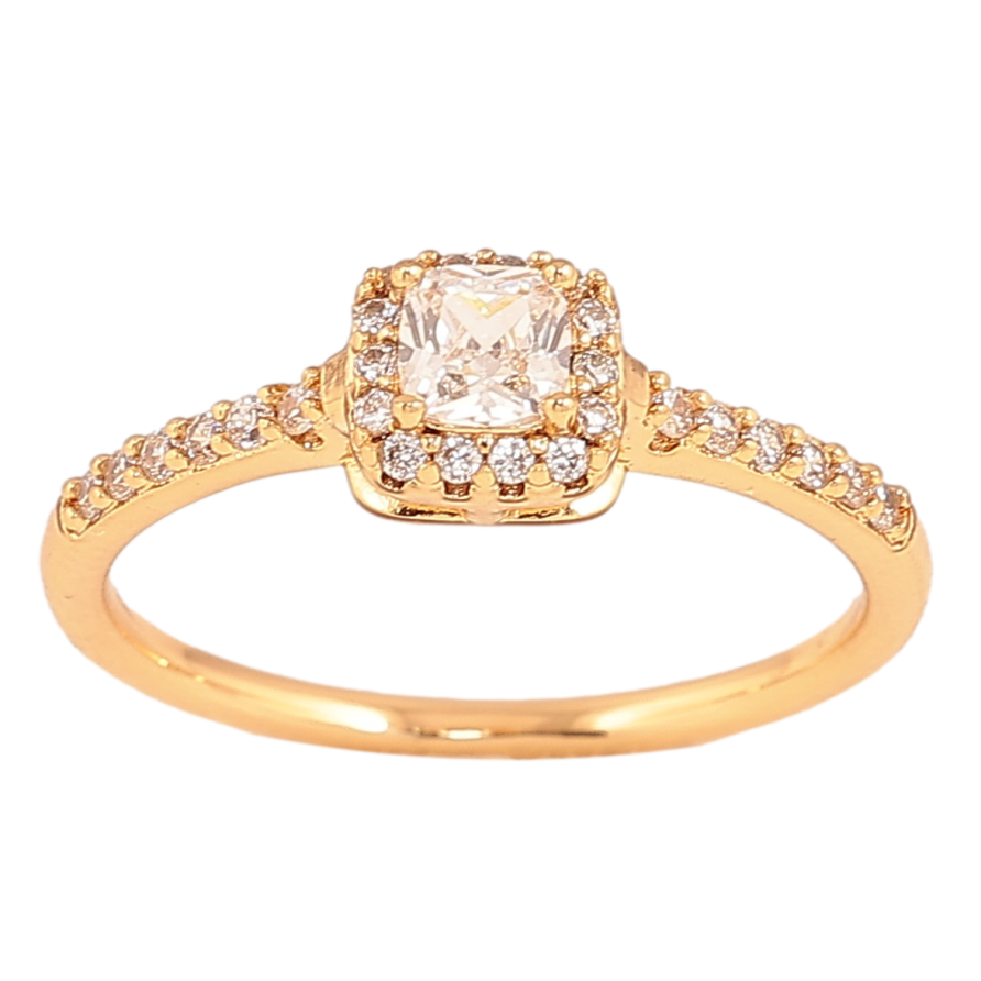 Кольцо Xuping цвет Позолота 18K "Узор с кристаллами" фото №1 Кольцо Xuping цвет Позолота 18K "Узор с кристаллами" фото №1