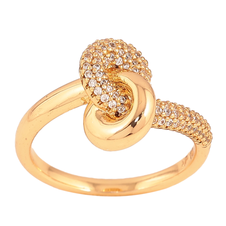 Кольцо Xuping цвет Позолота 18K "Узор с кристаллами" фото №16 Кольцо Xuping цвет Позолота 18K "Узор с кристаллами" фото №16