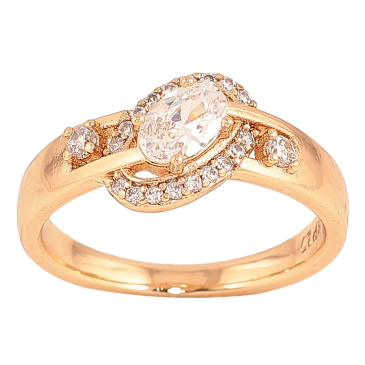 Кольцо Xuping цвет Позолота 18K "Узор с кристаллами" фото №21 Кольцо Xuping цвет Позолота 18K "Узор с кристаллами" фото №21