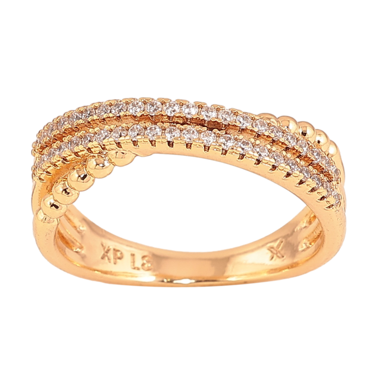Кольцо Xuping цвет Позолота 18K "Узор с кристаллами" фото №19 Кольцо Xuping цвет Позолота 18K "Узор с кристаллами" фото №19