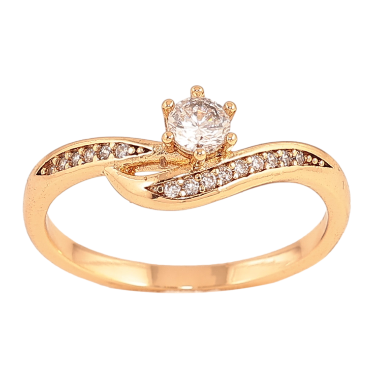 Кольцо Xuping цвет Позолота 18K "Узор с кристаллами" фото №15 Кольцо Xuping цвет Позолота 18K "Узор с кристаллами" фото №15