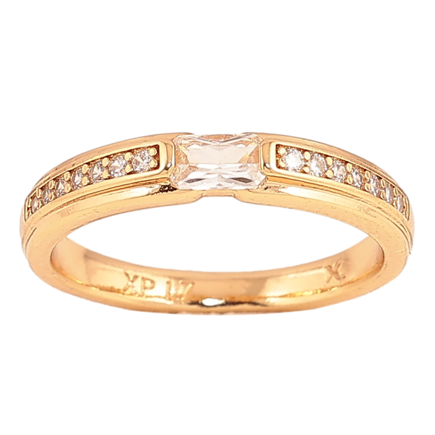 Кольцо Xuping цвет Позолота 18K "Узор с кристаллами" фото №1 Кольцо Xuping цвет Позолота 18K "Узор с кристаллами" фото №1