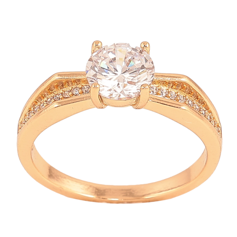Каблучка Xuping колір Позолота 18K "Візерунок з кристалами" фото №4 Каблучка Xuping колір Позолота 18K "Візерунок з кристалами" фото №4