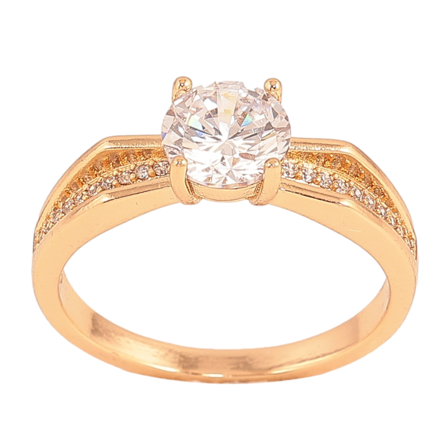Кольцо Xuping цвет Позолота 18K "Узор с кристаллами" фото №1 Кольцо Xuping цвет Позолота 18K "Узор с кристаллами" фото №1