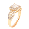 Кольцо Xuping цвет Позолота 18K "Узор с кристаллами" фото №2 Кольцо Xuping цвет Позолота 18K "Узор с кристаллами" фото №2
