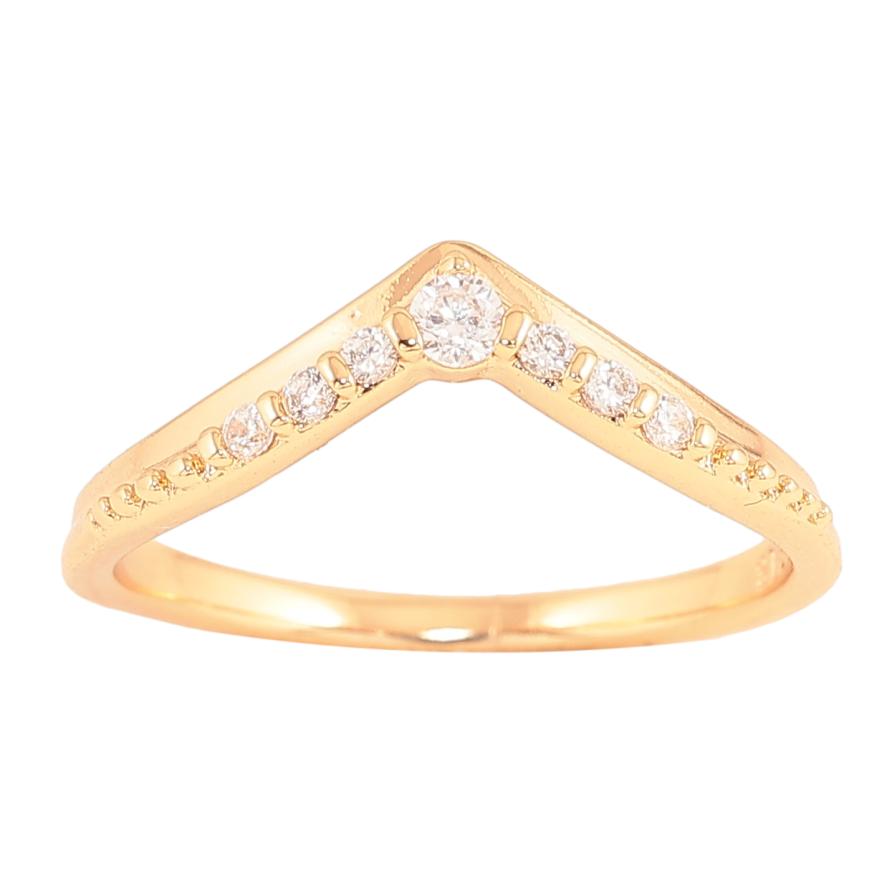Кольцо Xuping цвет Позолота 18K "Узор с кристаллами" фото №1 Кольцо Xuping цвет Позолота 18K "Узор с кристаллами" фото №1