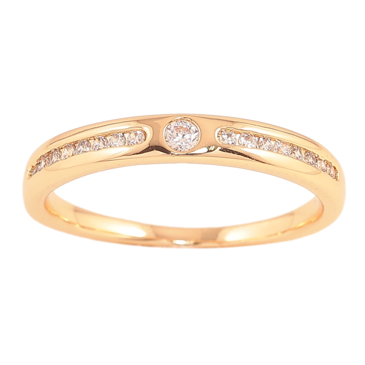 Кольцо Xuping цвет Позолота 18K "Узор с кристаллами" фото №9