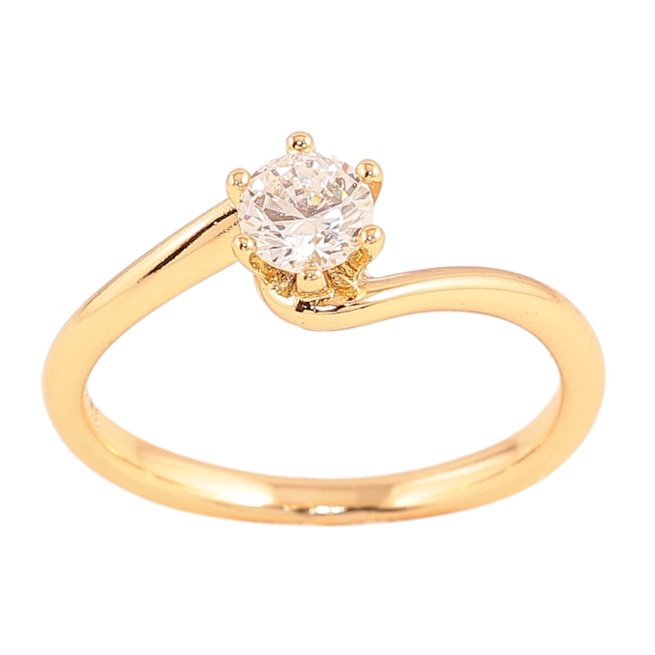 Кольцо Xuping цвет Позолота 18K "Узор с кристаллами" ø 5мм фото №2 Кольцо Xuping цвет Позолота 18K "Узор с кристаллами" ø 5мм фото №2
